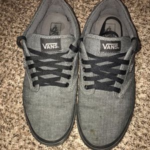 Men’s Vans Shoes Grey/Black Size 12